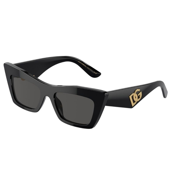 NEW DOLCE&GABBANA BLACK WOMEN CAT EYE EYEWEAR DG4435 501/87  SUNGLASSES DG4435 - Picture 1 of 6